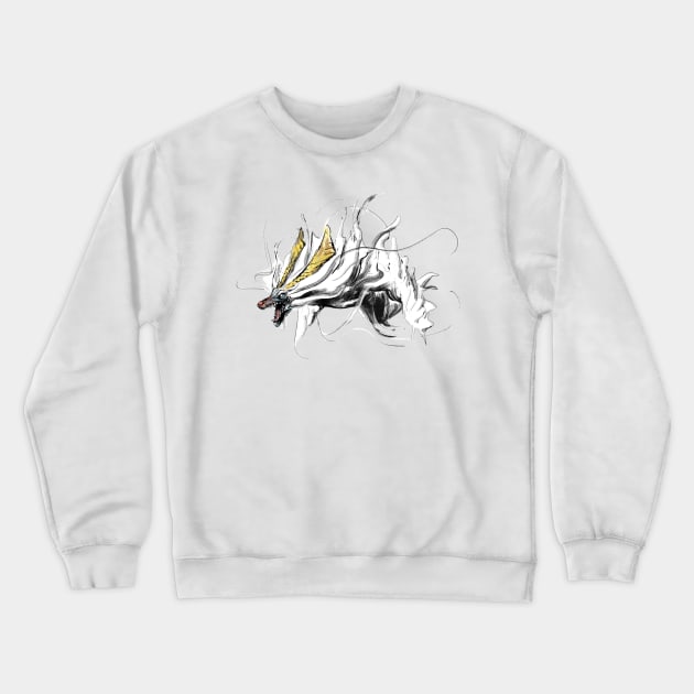 The Storm Dragon Crewneck Sweatshirt by Zid